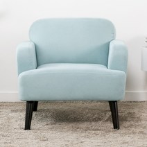 에보니아 115 방수패브릭 1인용 소파, 민트블루