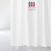 수풀 북유럽스타일 샤워커튼 sc248 L 1800 x 1880 mm + 스테인리스 고리, 1세트