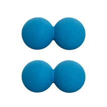 HMUS 요가 땅콩 마사지볼, 블루, 2개