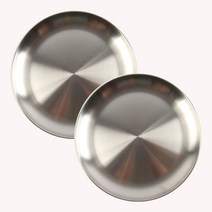 아이메이트 스테인레스 원형접시 1호, 1세트, 원형접시 1호 2개