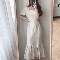 마이빈 린넨 프릴 롱원피스