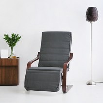 마켓비 BENWOOD 레그레스트 안락의자 YC02A, 브라운 + 다크그레이