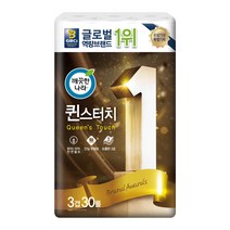 깨끗한나라 3겹 천연펄프 퀸스터치 화장지 25m, 30롤, 1팩