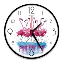 이지플 우드 심플 무소음 벽시계 40cm, 레이크버드1-4