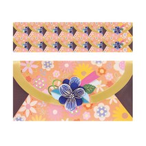 프롬앤투 패턴 플라워 봉투 B1015-5, 혼합색상, 15개