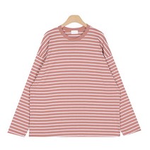 맨타임 TH 데일리 오버핏 단가라 긴팔 티셔츠