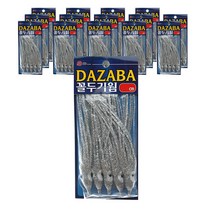 DAZABA 꼴뚜기웜 루어 9cm 5개입 x 15p, 실버펄