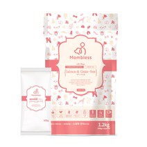 맘블레스 노령견용 연어&무곡물 건식사료, 생선, 1.2kg, 1개