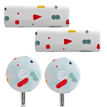 마이닝 패브릭 에어컨커버 2p + 선풍기커버 2p, 기하무늬