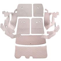 차팡 풀커버 SS 원단 차량용 트렁크매트 새들브라운 + 벨크로 까끌이 15p + 보들이 15p, 기아, 쏘렌토 MQ4 7인승 2020년형(스피커 무), 기아