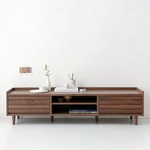 마켓비 OSLON TV거실장 37150 미들브라운 TWM37150L, 혼합색상