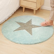 JHCompany 투톤 라운드 스타 러그