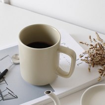 에크렌 점보 머그잔 500ml, 베이지, 2개