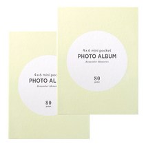 투영디자인 포토앨범 80포켓 2p, 소프트크림, 40매