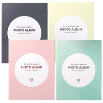 투영디자인 80포켓 포토앨범 4종세트, 심플, 40매