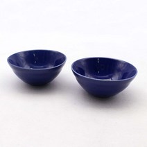 달소금 데일리 모아 도자기 공기, 블루(유광), 2개