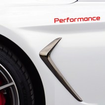 디엑셀 데칼 퍼포먼스 자동차 스티커 소문자, 레드, 1개