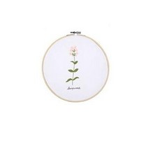 101도 초보자용 야생화 자수 DIY 패키지 세트, 1세트, 08 soapwort
