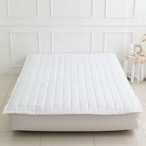 믹스앤매치 로이 고정밴딩 침대패드, 화이트