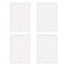 페이퍼리안 라이프패드 메모지 A5, 편지지 아이보리, 4개