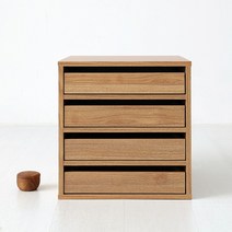 마켓비 SHOLID 서랍 4단 DRM4235D4, 캄포어베니어