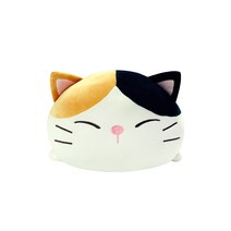 메세 모찌모찌 고양이 쿠션 인형 까망, 20cm, 혼합색상