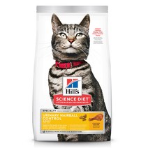 힐스 사이언스다이어트 어덜트 유리너리 헤어볼 컨트롤 고양이 사료 1.6kg, 1개