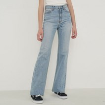 레이디볼륨 여성용 CUTTING WIDE DENIM 팬츠