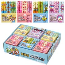 뽀로로 연필 깍지 뽀로로 10p + 루피 10p + 크롱 5p + 패티 5p, 혼합색상, 1세트