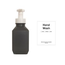 뉴앤룩 핸드워시 리필 용기 폴리 거품형 다크그레이 400ml + 핸드솝 스티커 세트, 1세트