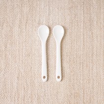 보울보울 볼볼홈파티 티스푼, 유광화이트, 2개