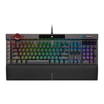 커세어 K100 RGB PBT 기계식 키보드 은축 영문, RGP0095, 일반형