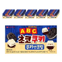 롯데제과 ABC 초코쿠키 쿠키앤크림, 43g, 32개