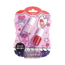 Candygirl 수성 안전 어린이 매니큐어, 01 핑크레드, 1개