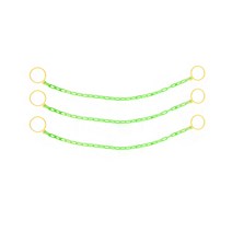 동광세이프티 6mm 형광색 칼라콘 체인 걸이대 2m x 3p + 고리 2p, 1세트