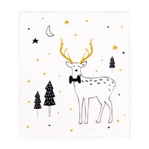 인디케이 크리스마스 OPP접착비닐봉투 소, 모던 루돌프, 130개