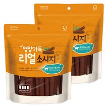 굿데이 영양가득 리얼 소시지 강아지 간식 400g, 소고기, 2개