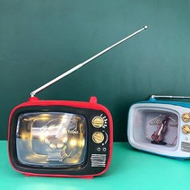 페이지127 앤틱 TV 오브제 램프, 레드