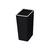 크림스퀘어 원터치 종량제 휴지통 10L, 블랙, 1개