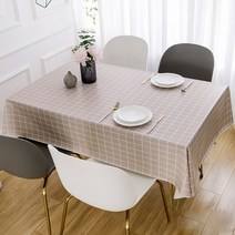 에이홉 체크 식탁보, TYPE08, 120 x 180 cm