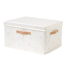 마켓에이 미니멀리즘패턴 옷장정리 수납함 35 x 28 x 18 cm, 엔젤하트, 1개