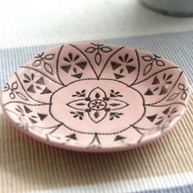 뉴바로크 접시 인디핑크 12cm, 4개, 단품