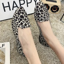 사피 로우굽 호피 플랫슈즈 B타입