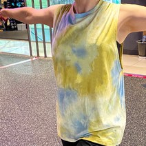 녹족 여성용 마블 헬스 나시