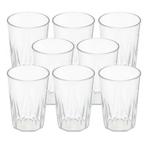 엔에프락 트라이탄 컵 8종 세트 탑 290ml, 투명, 8개