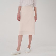 아헤 SLIM SATIN MIDI SKIRT