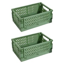 컬러 접이식 멀티 스토리지, 그린, 2개
