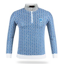 야마구치골프 남성용 봄 반집업 골프 카라셔츠 YG1S403