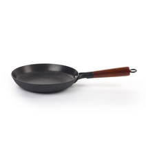 지스페로 무쇠 주물 우드 핸들 편수 프라이팬, 24 cm, 1개