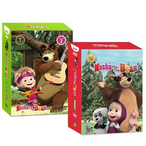 마샤와곰 유아 영어 DVD 2집 + 3집 + 영한대본 2p 세트 오리지널 영문버전, 10DVD + 10CD